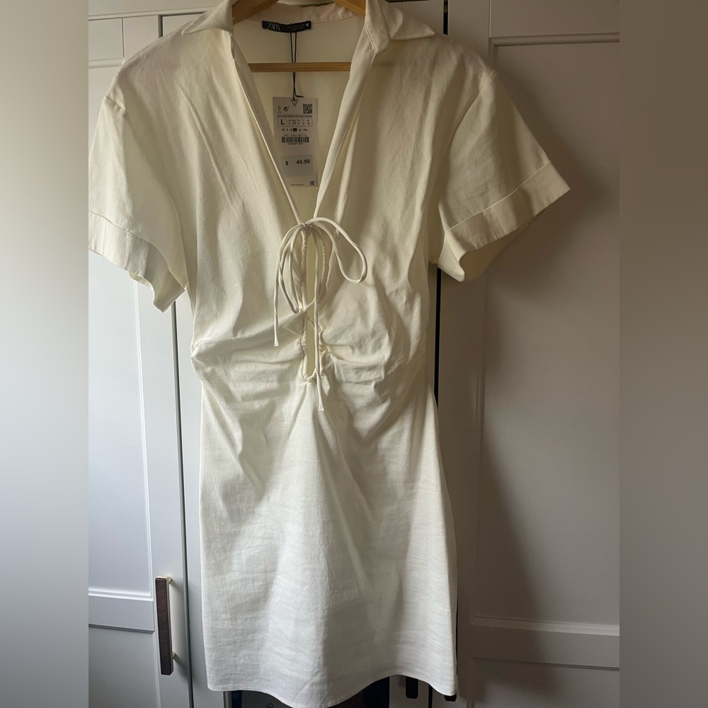 H&M Cream Mini Dress